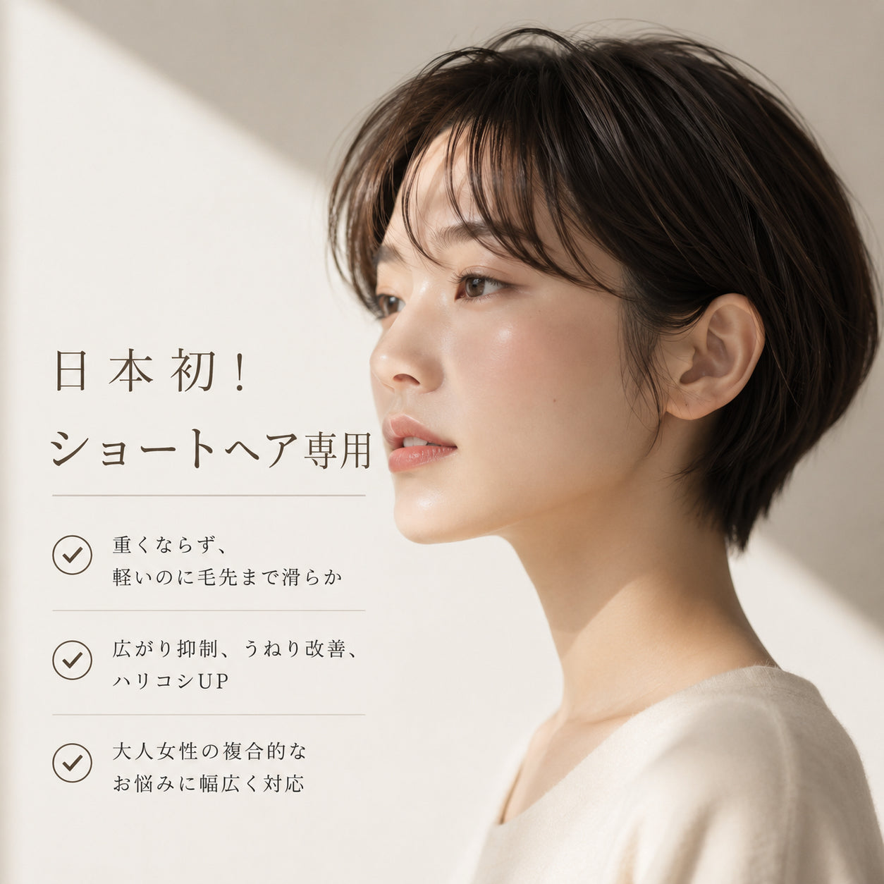 ショートヘア専用トリートメント